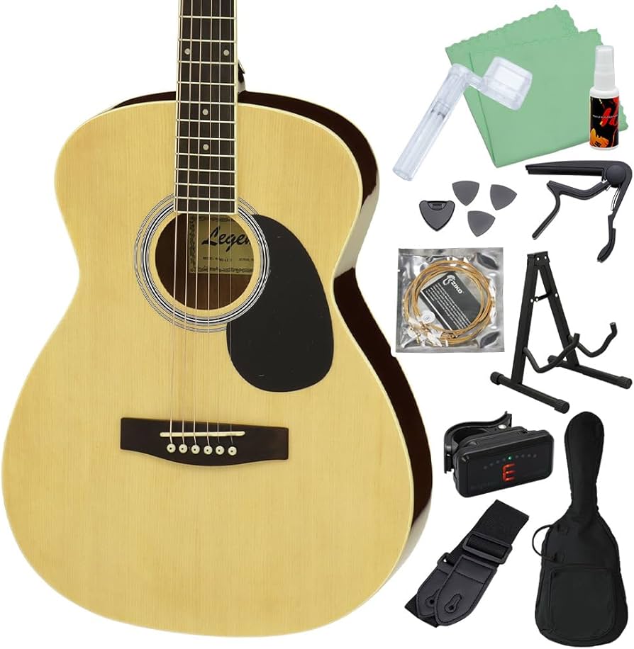 Amazon | LEGEND FG-15 Natural アコースティックギター初心者セット12