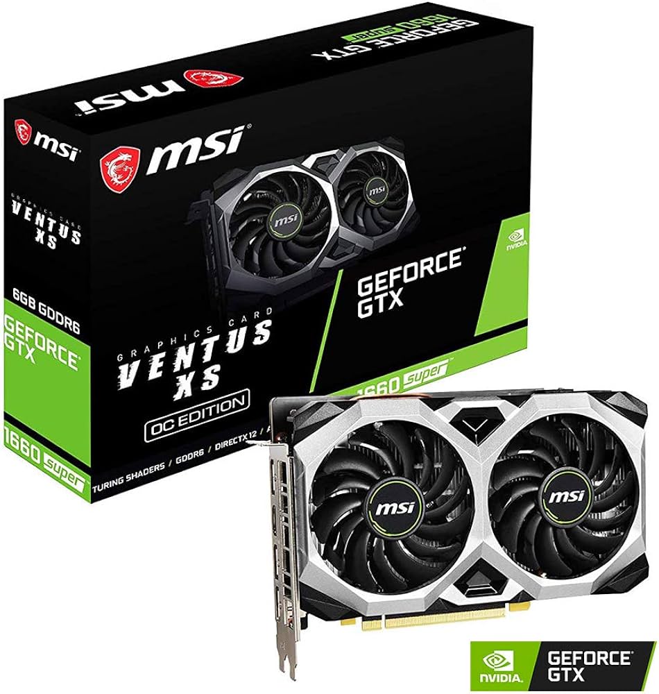 Amazon | MSI GeForce GTX 1660 SUPER VENTUS XS OC グラフィックス