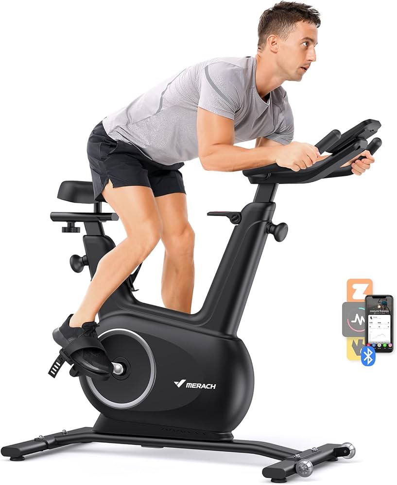 Amazon.co.jp: MERACH フィットネスバイク スピンバイク アプリ連動