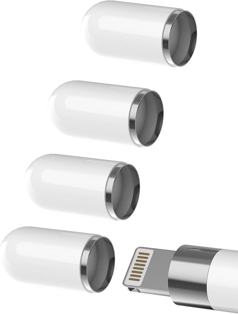 Amazon.com: HOYULLI Apple Pencil Cap(4 Pack) Top Magnetic Adapter