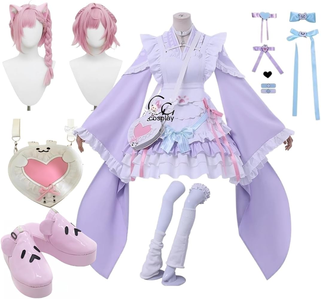 Amazon.co.jp: GGcosplay 結城さくな 新衣装記念グッズ2025 和風メイド