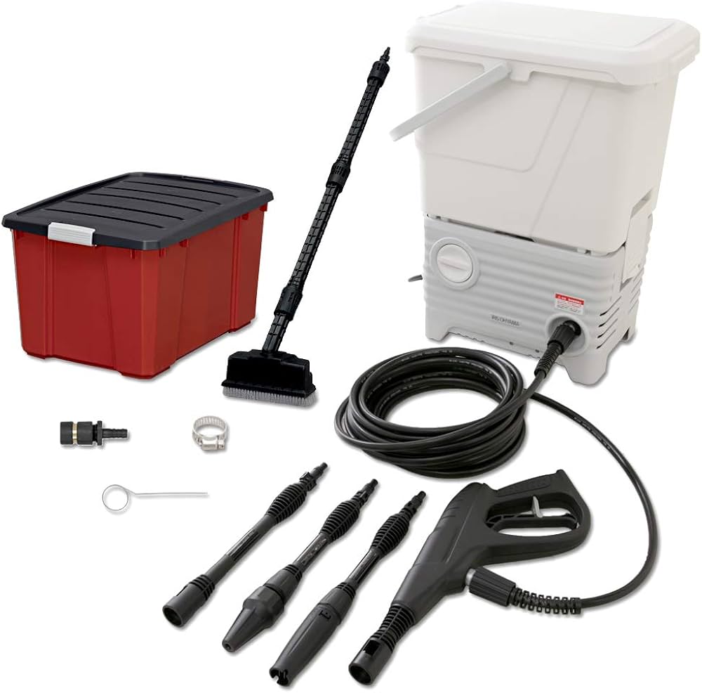 Amazon | 【ブラシ+収納ケースセット】アイリスオーヤマ タンク式高圧