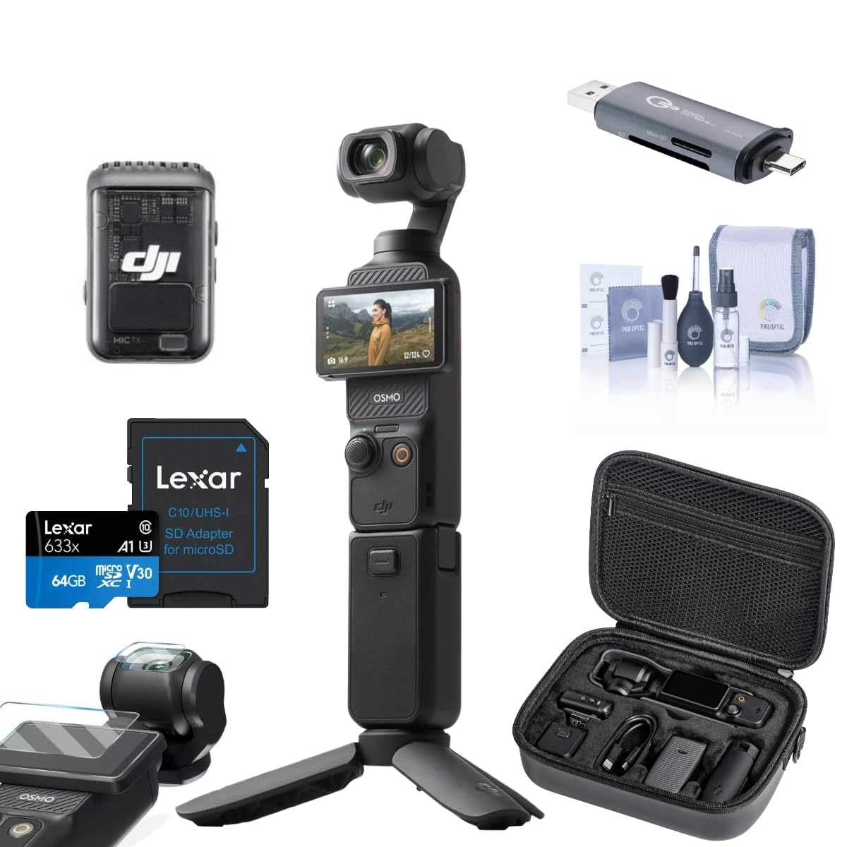 Amazon.com : DJI Osmo Pocket 3 Gimbal Camera Creator Combo, Bundle