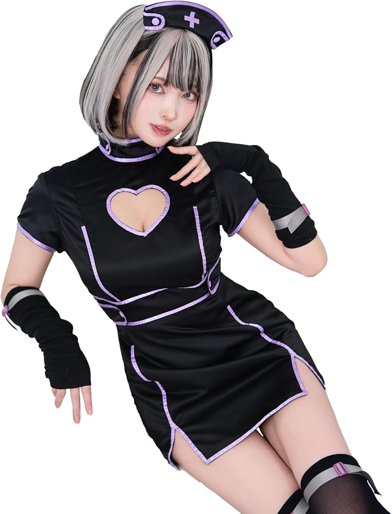 Amazon.co.jp: [Malymoon] コスプレ サイバー ナース 看護師 ネオン