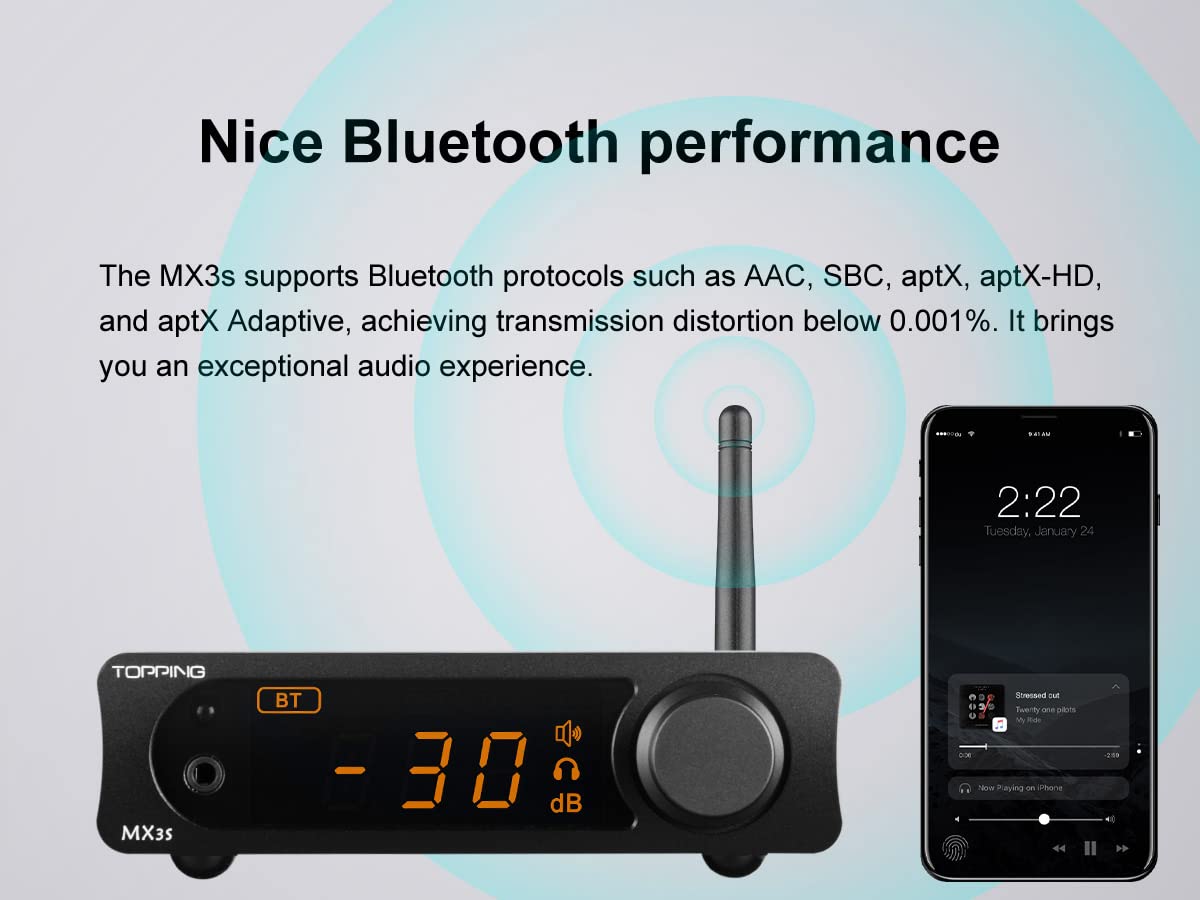 Amazon.co.jp: TOPPING MX3S DACアンプ 192kHz/24Bit対応 Bluetooth