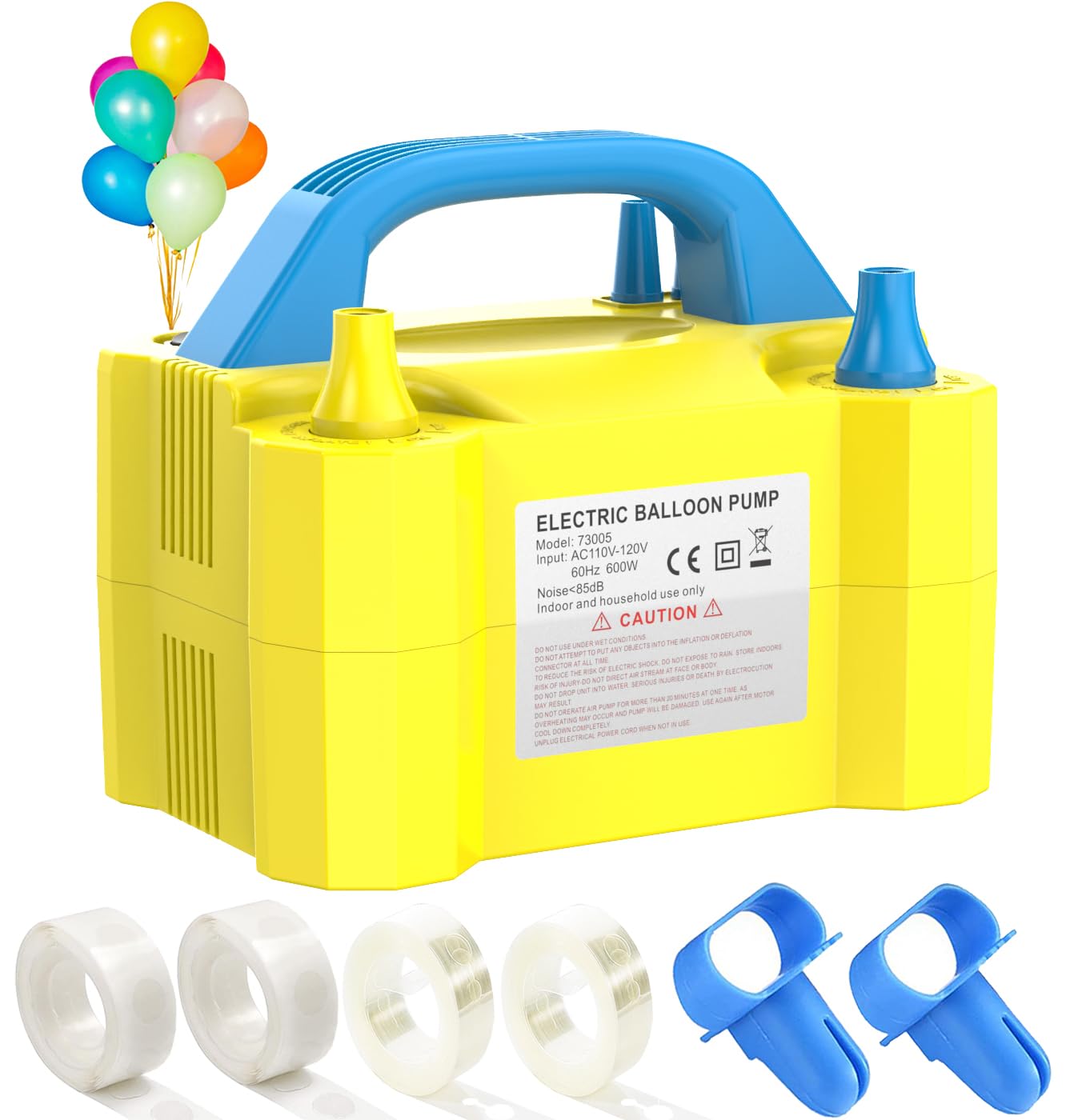 Amazon.com: LANGXUN Portable High Power Electric Balloon Pump, Two