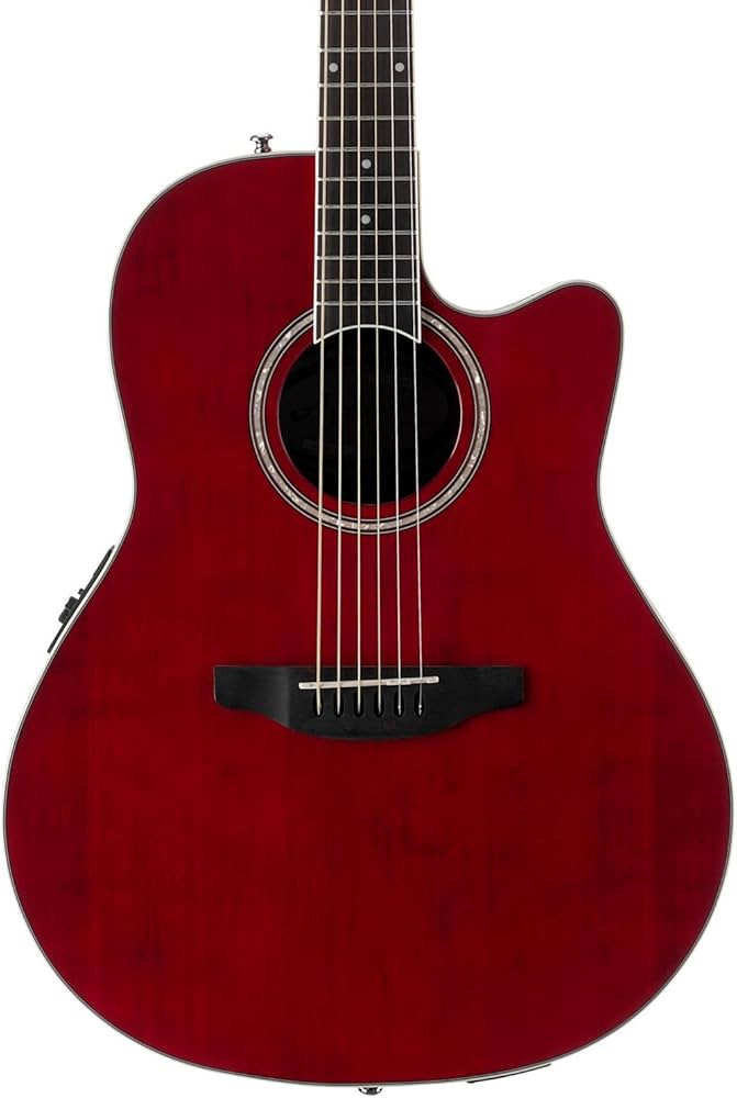 Amazon | Applause by Ovation Standard AB24II-RR Mid Depth Ruby Red