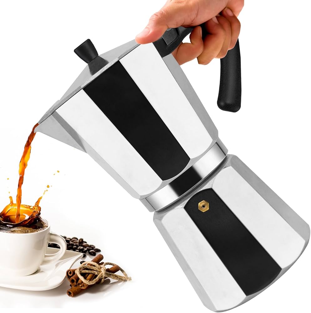14 Cup Aluminum Moka Pot Classic Stovetop Espresso Coffee Maker
