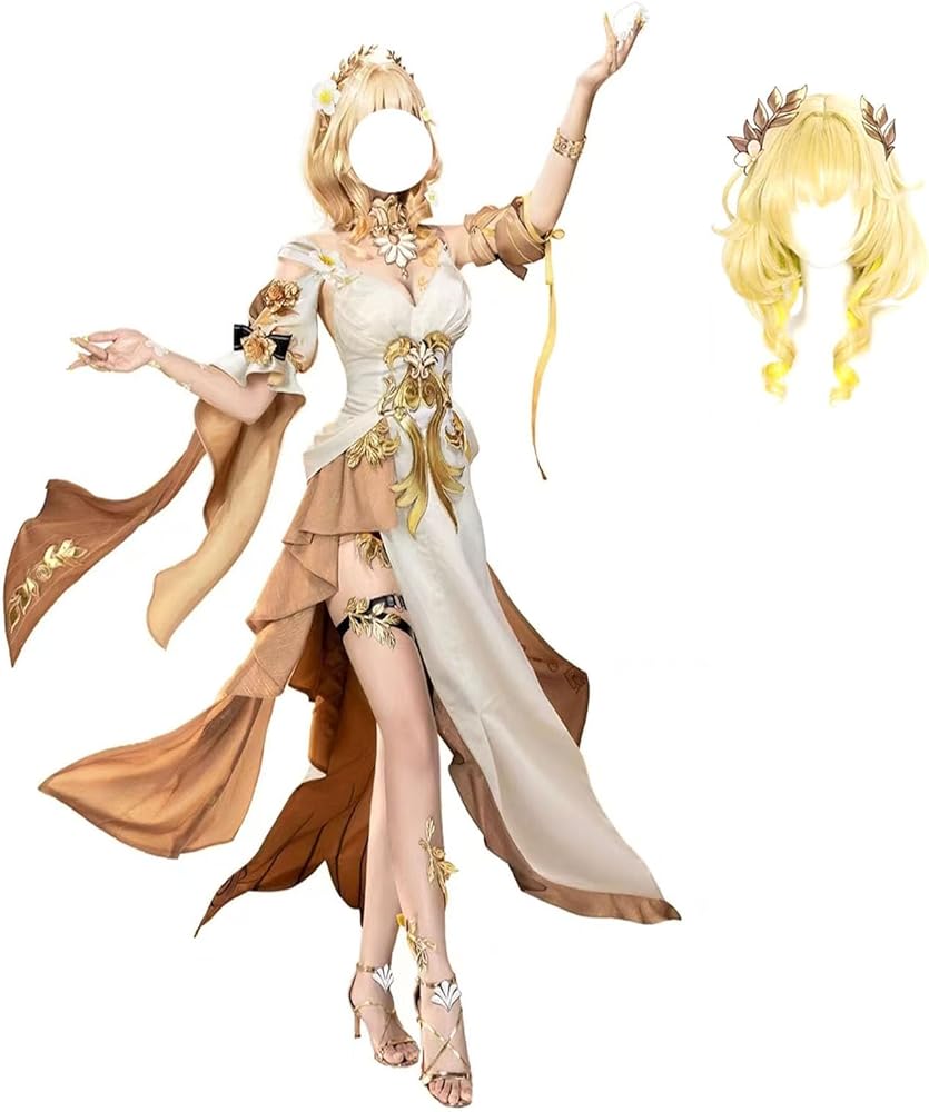 Amazon.co.jp: [はないかだ] アグライア コスプレ衣装 ウィッグ付き