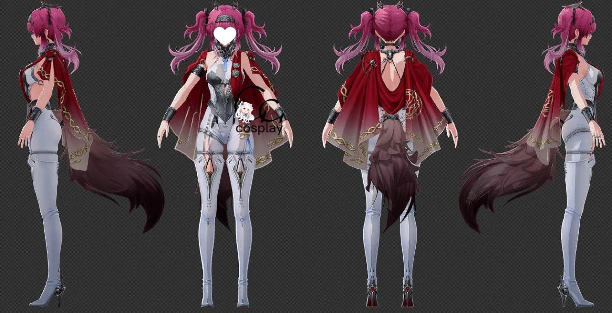 Amazon.co.jp: GGcosplay 鳴潮 ルパ コスプレ衣装/ウィッグ/靴 （ 道具