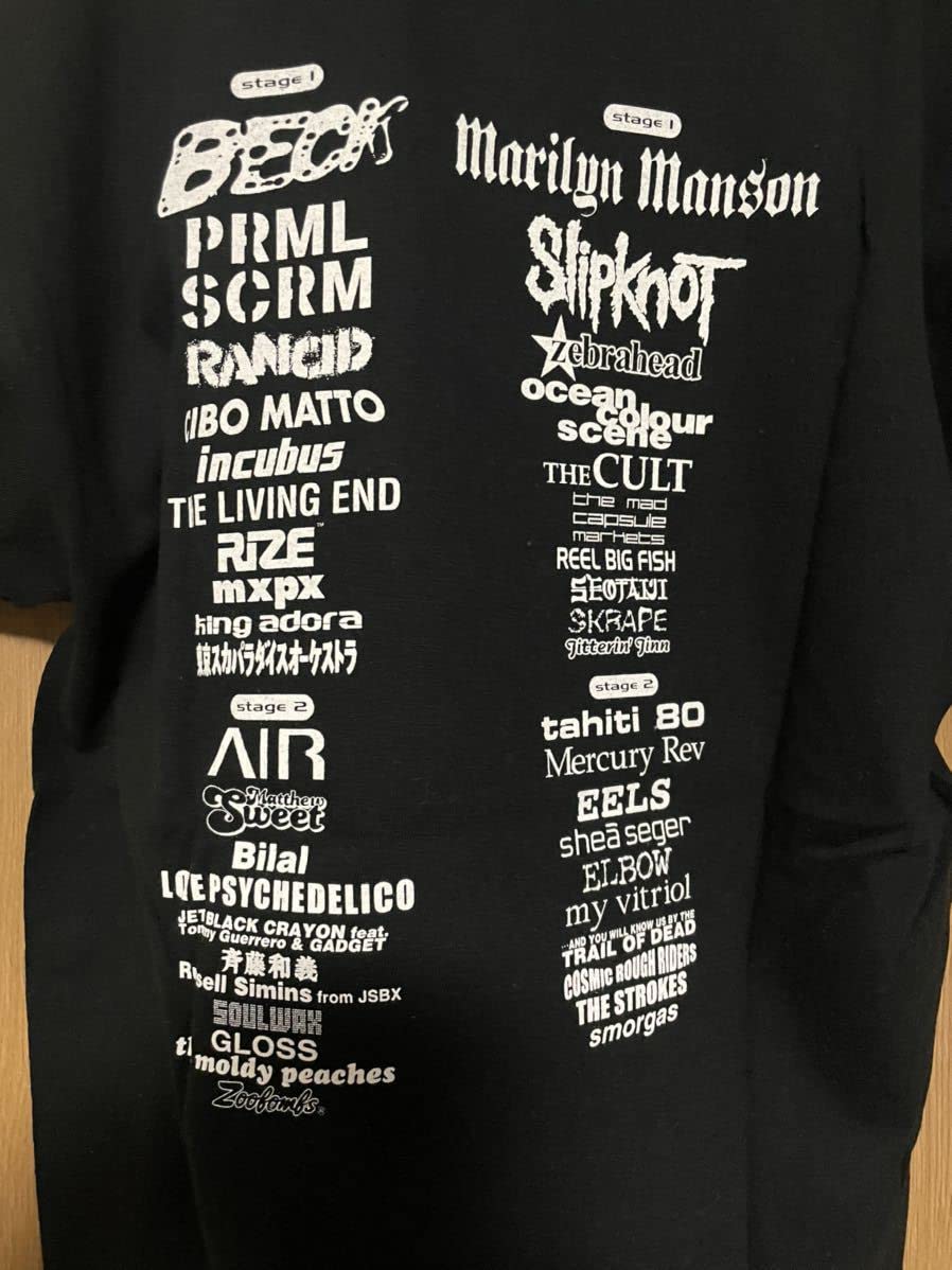 Amazon.co.jp: サマーソニック 2001 Tシャツ スリップノット マリリン