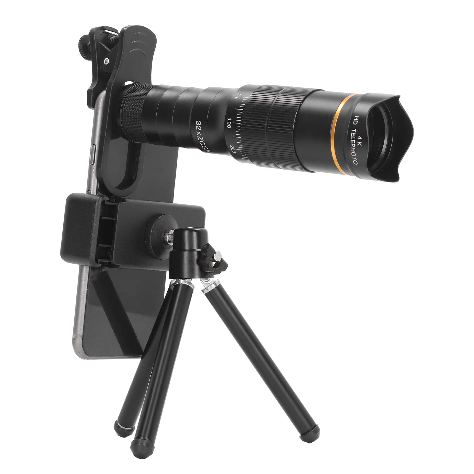 Amazon.com: 32X Zoom Lens with Tripod, Mobile Phone Telephoto Lens