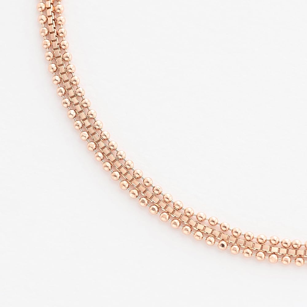 Amazon.co.jp: [ESTELLE] エステール K18 ピンクゴールド ブレスレット