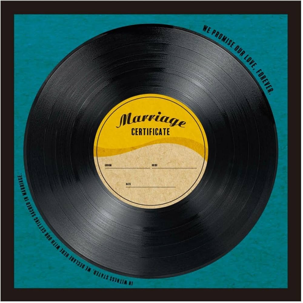 Amazon | 結婚証明書 ゲスト 参加型 サイン式 署名 レコード 結婚式