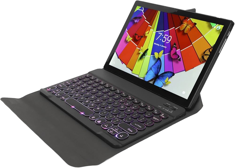 Amazon.co.jp: タブレット PC、学校用キーボード マウス付きオクタ