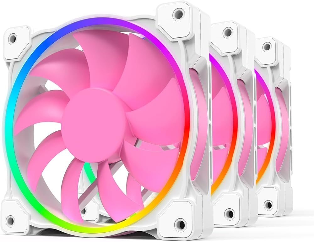 Amazon.co.jp: ID-COOLING ZF-12025-PINK Trio 120mm ケースファン 3