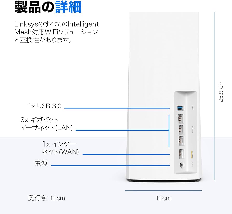 Amazon.co.jp: 【VGP 2022受賞・HomeKit対応】 Linksys(リンクシス
