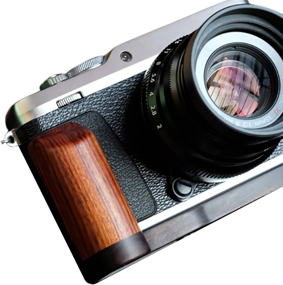 Amazon | FUJIFILM XE3 X-E3 専用 カメラウッドグリップ 高級檀木材