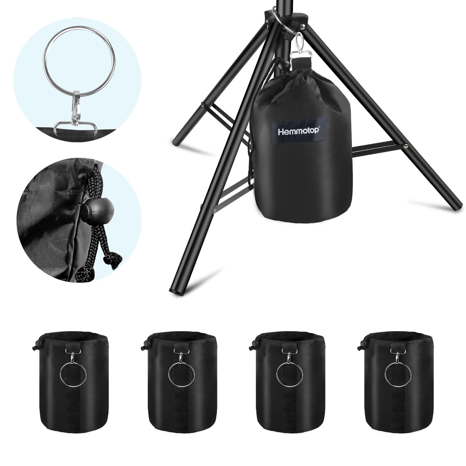 Amazon | Hemmotop サンドバッグ 撮影用 三脚 ライトスタンドなどに