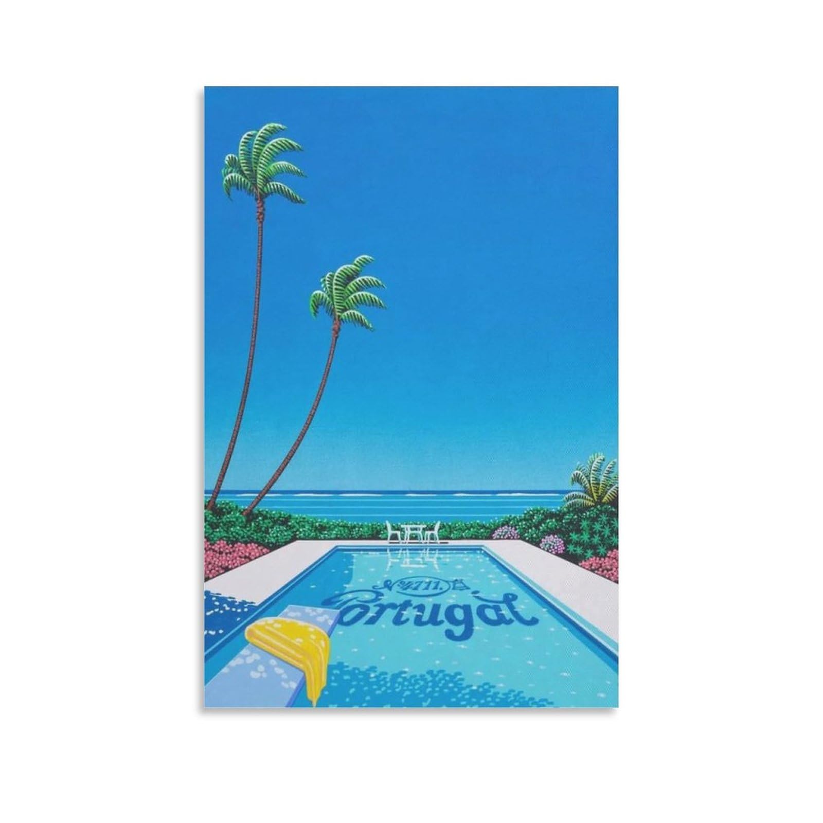 Amazon.co.jp: 永井 博イラストレーターの作品（夏 5） アートパネル