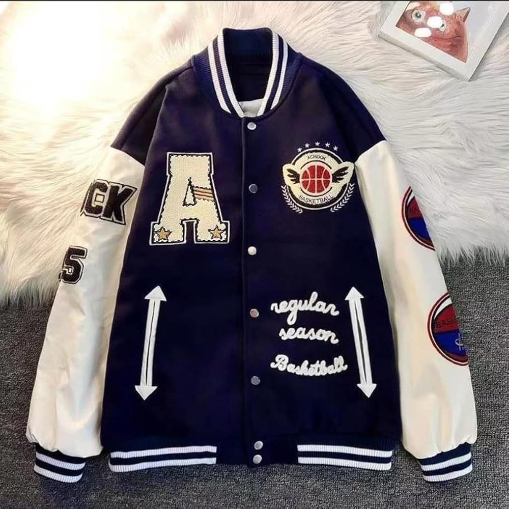 Amazon | [TYYRBMG] ビッグスタジャン ジャケット メンズ レディーズ