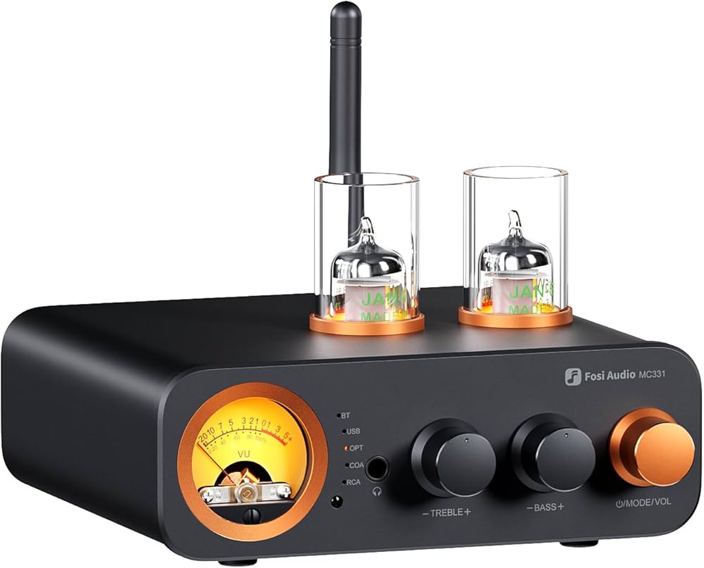 Amazon.co.jp: Fosi Audio MC331 真空管インテグレーテッドアンプ DAC