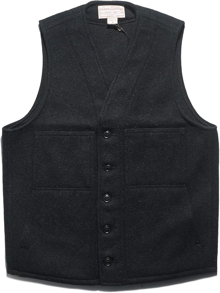 Amazon | [フィルソン] マッキーノ ウール ベスト ソリッドカラー