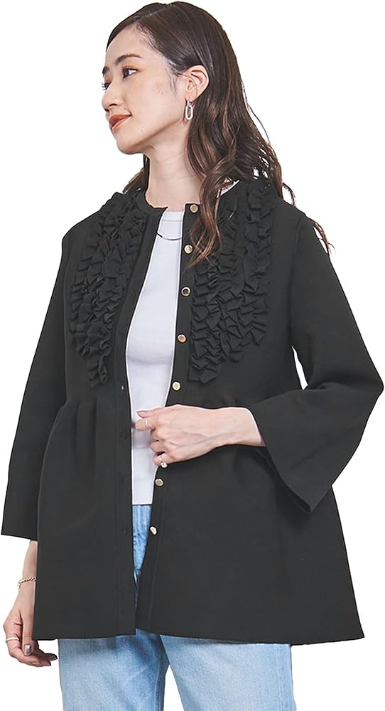 Amazon | [ユナイテッドアローズ] ミニフリル ニットカーディガン