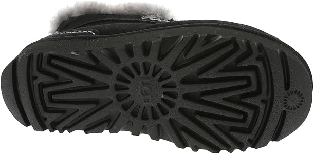 Amazon.com | UGG Women's Ansley Parc Slipper, Black, 7 | Slippers