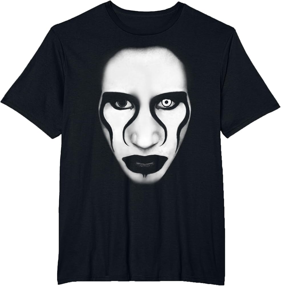 Amazon.com: Marilyn Manson Face and Flag T-Shirt, Men's Big and