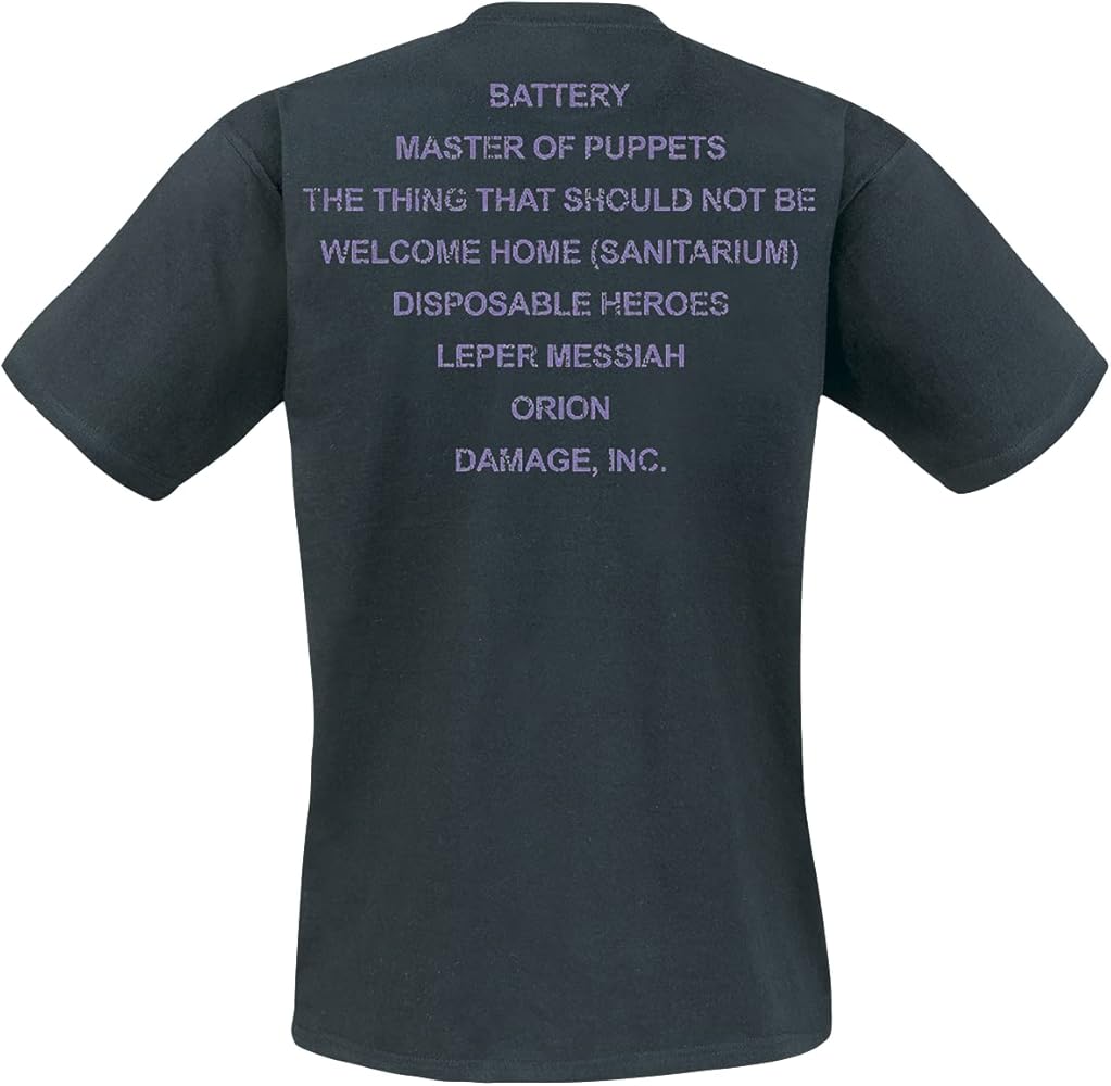 Amazon | Metallica T Shirt Master Of Puppets Album Tracks 公式