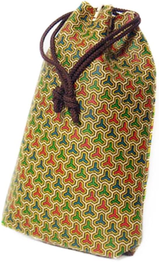 Amazon | [印傳屋] 印伝 合切袋大マチ付5752 更紗 毘沙門亀甲柄 26.5cm