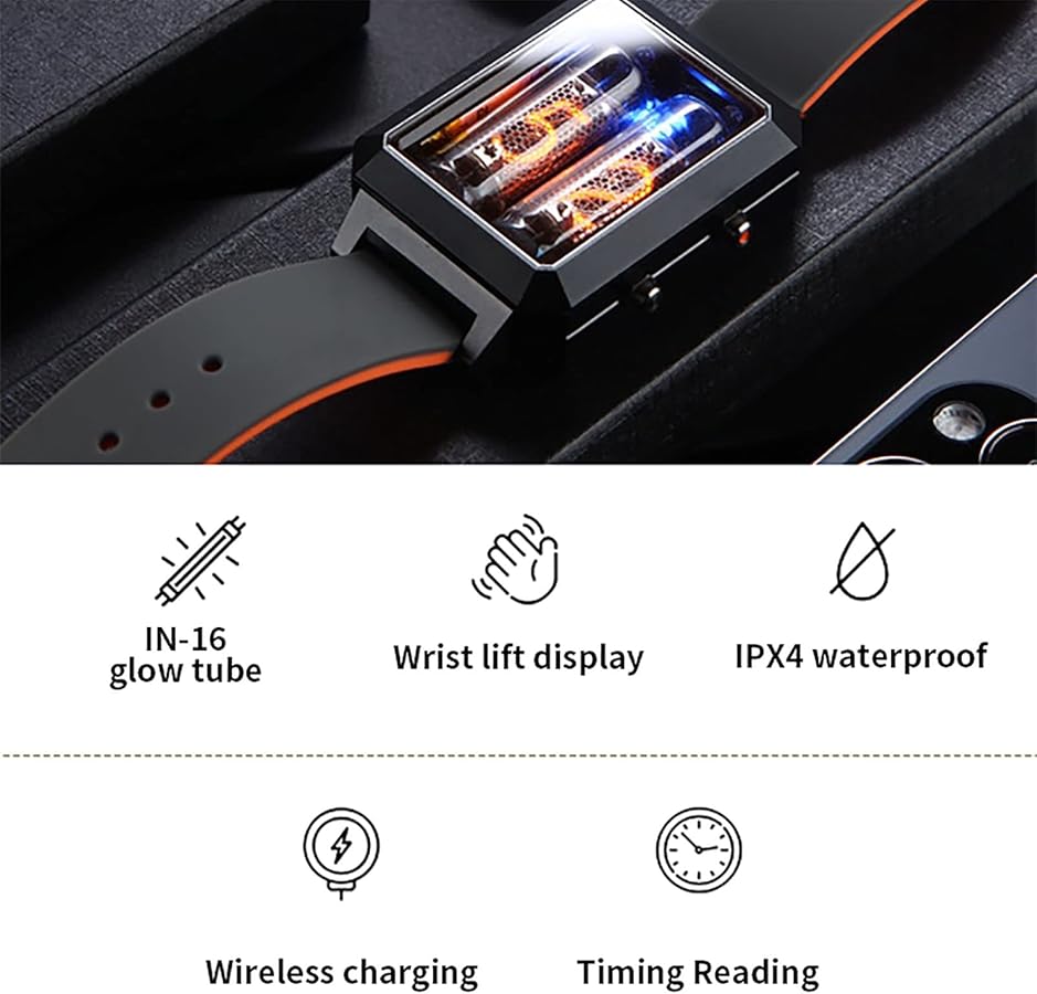 Amazon.co.jp: IN-16 グローチューブウォッチ、ヴィンテージニキシー管