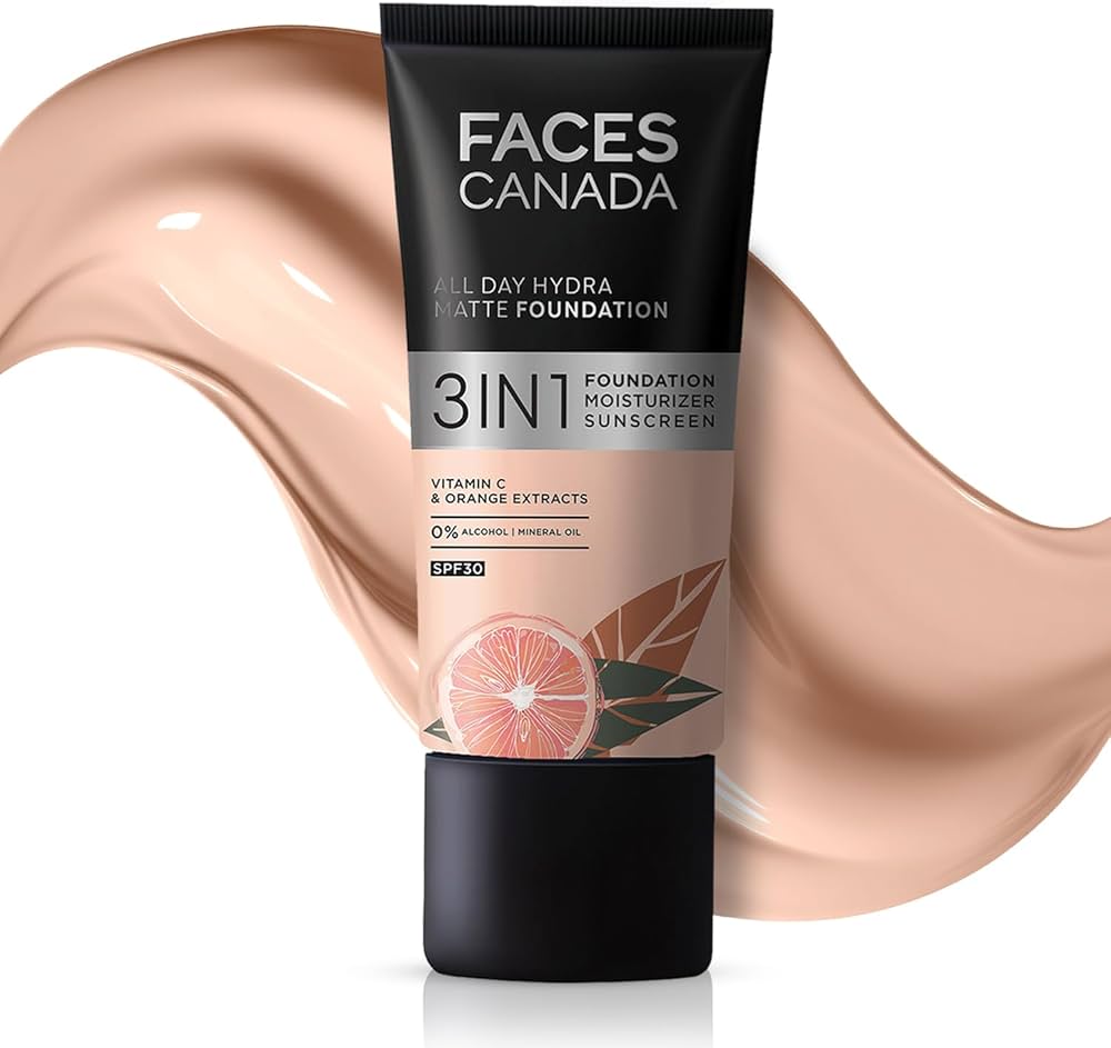 Amazon.com : FACESCANADA All Day Hydra Matte Foundation With SPF