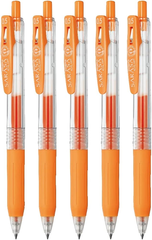 Amazon | ゼブラ ジェルボールペン サラサクリップ 0.5mm オレンジ 5本