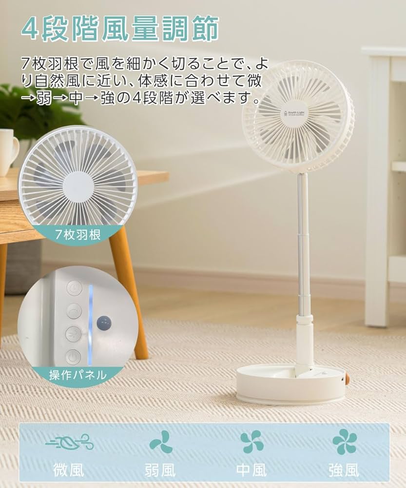 Amazon.co.jp: 【2023年新型・大容量バッテリー搭載】扇風機