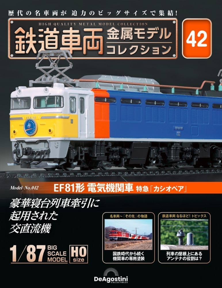 鉄道車両 金属モデルコレクション 42号 (EF81形 電気機関車 特急
