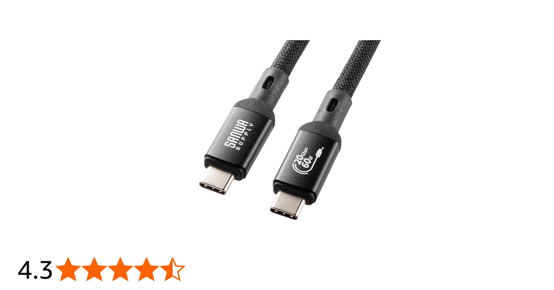 Amazon.co.jp: サンワサプライ USB20Gbps Type-Cケーブル（PD60W・3m