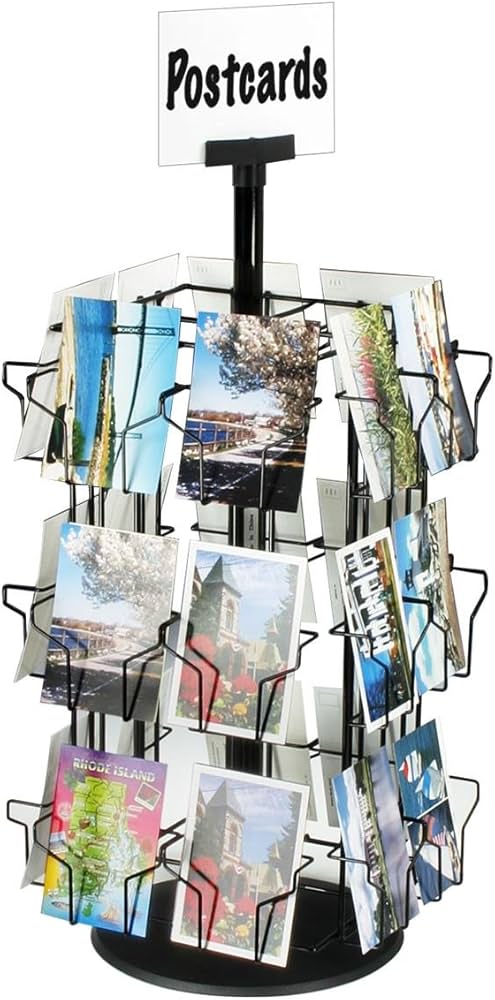 Amazon | ポストカード ディスプレイ用スタンド ポケット24個付き