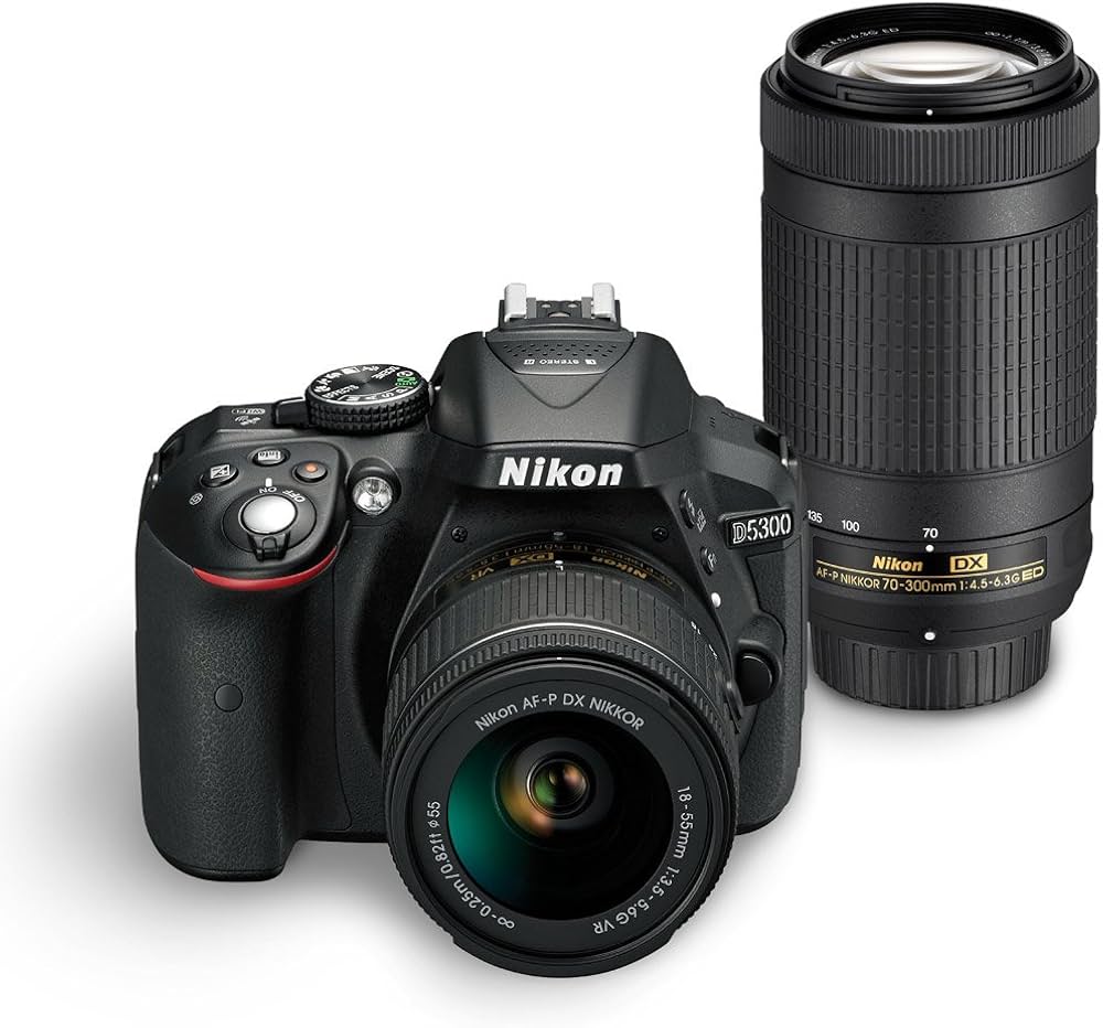 Buy Nikon Digital Camera D5300 BK IN AF-P 18-55 & AF-P DX NIKKOR