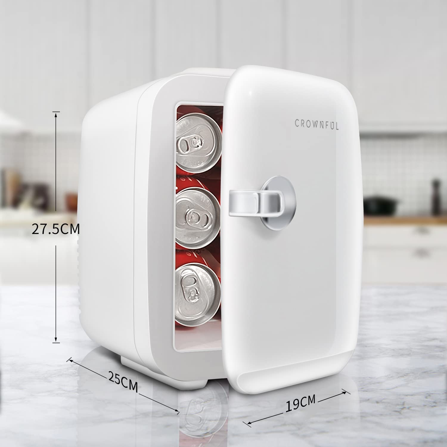 Amazon | CROWNFUL ミニ冷蔵庫 4L 冷温庫 2~60℃ 【保温・保冷用＆室内