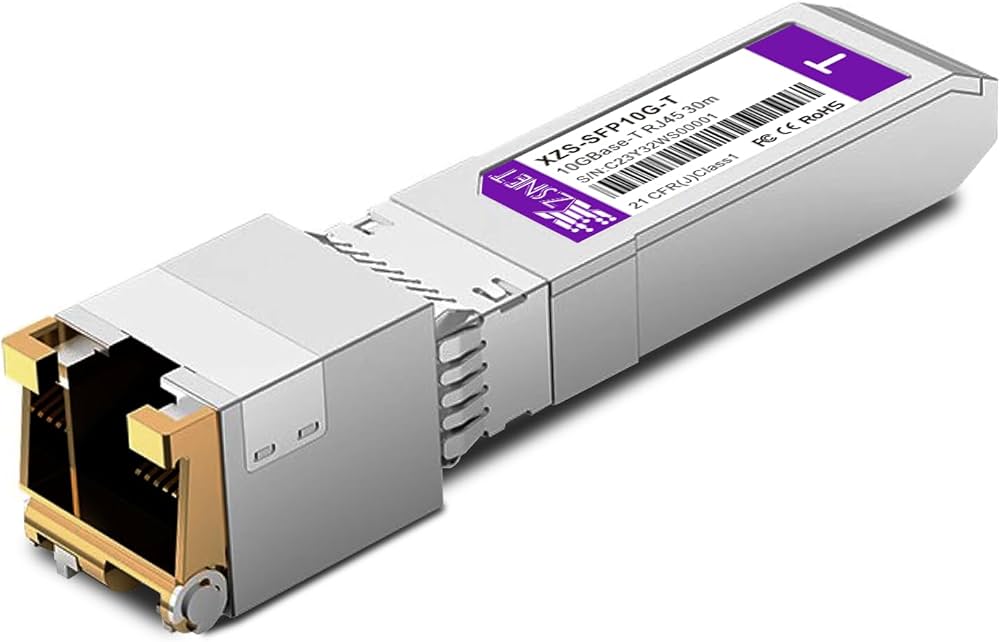 Amazon.co.jp: XZSNET 10GBase-T SFP+ RJ45 モジュール, 1.25/2.5/5