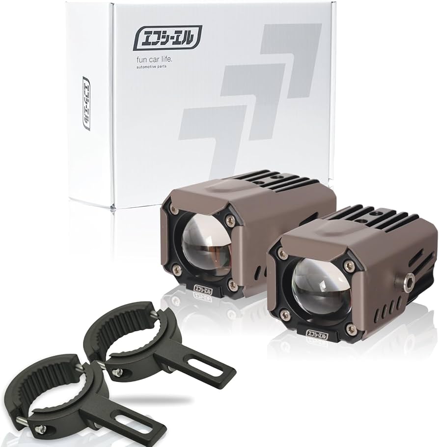 Amazon | fcl.(エフシーエル) バイク フォグランプ led 2色切り替え 調