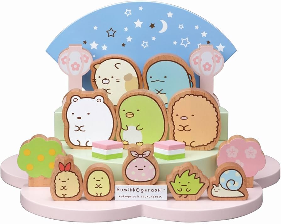 Amazon | 雛人形 ひな人形 すみっコぐらし 木製雛 すみっコぐらし