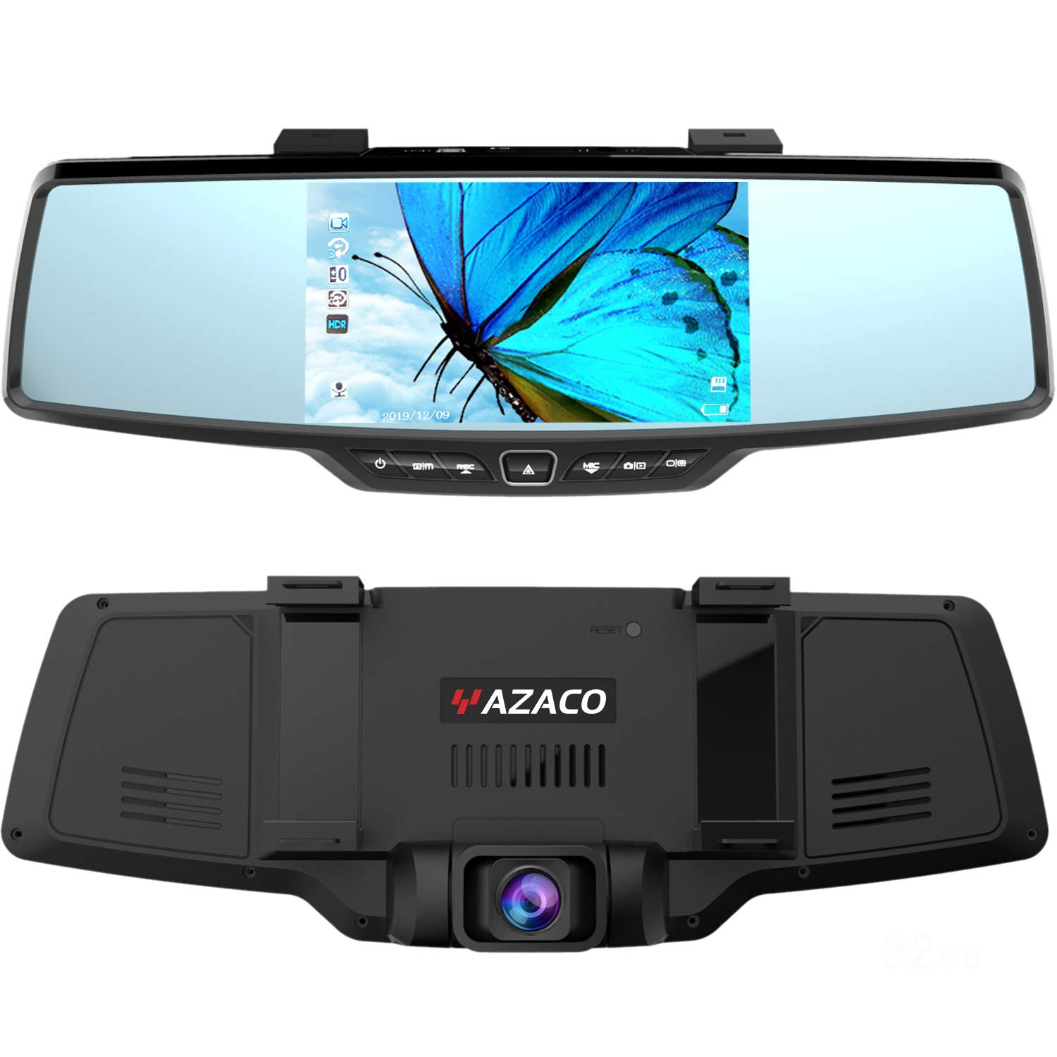 Amazon.co.jp: YAZACO ドライブレコーダー ミラー 前後カメラ 【独自な