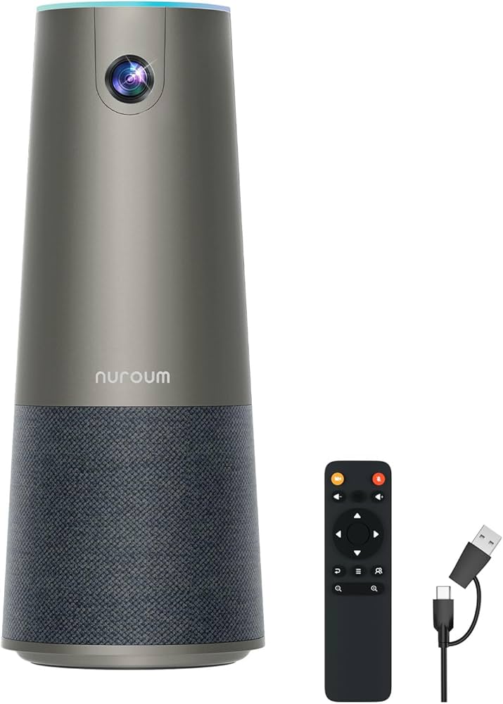 Amazon.co.jp: Nuroum 4K Webカメラ 会議用マイクスピーカー UHD 500万