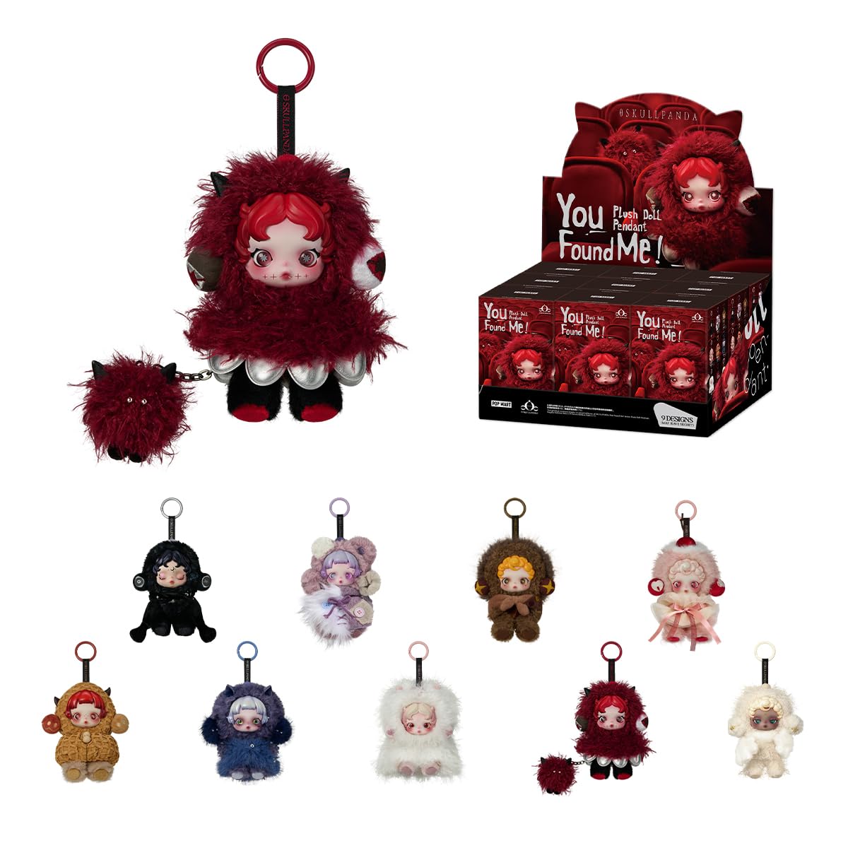 Amazon | POP MART SKULLPANDA You Found Me! シリーズ ぬいぐるみ