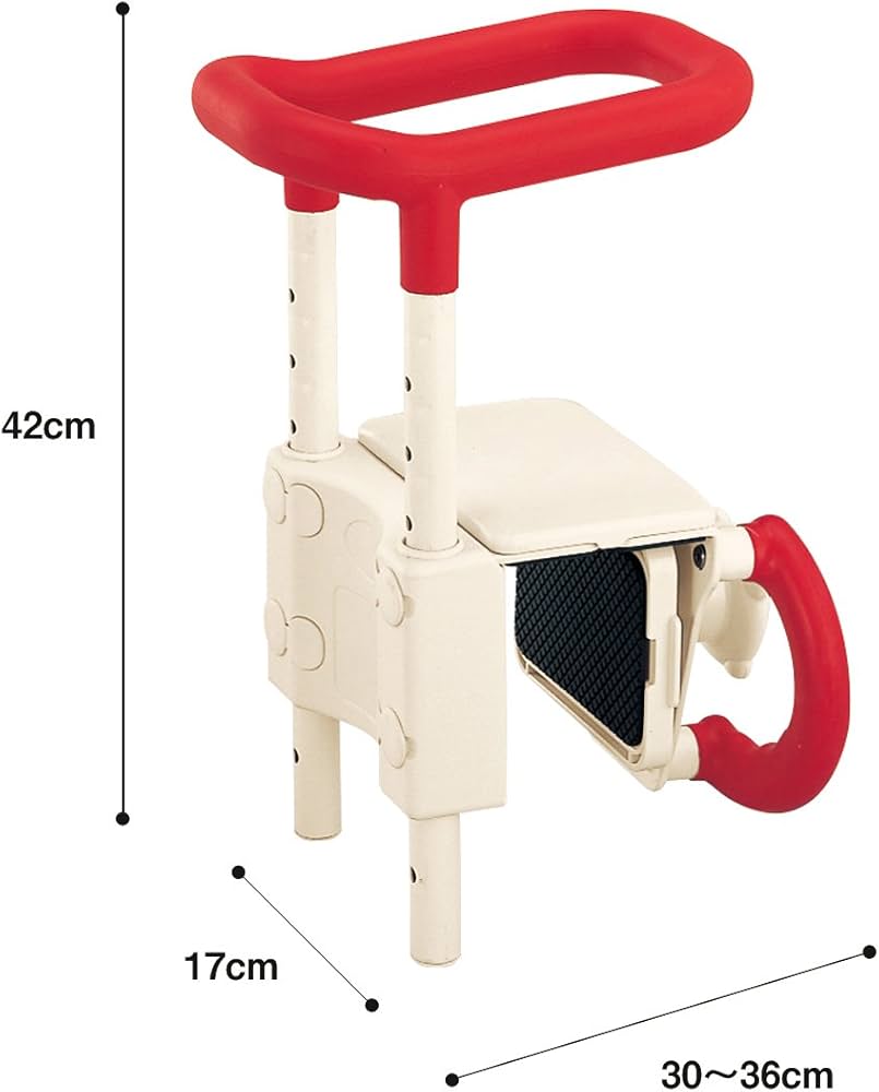 Amazon | アロン化成 安寿 高さ調節付浴槽手すりUST-130 レッド | 安寿