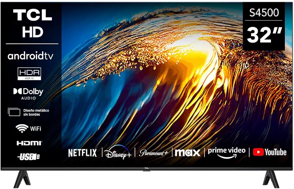TCL 32-Inch HD Android Smart TV for Bedroom & Small Spaces – HDR