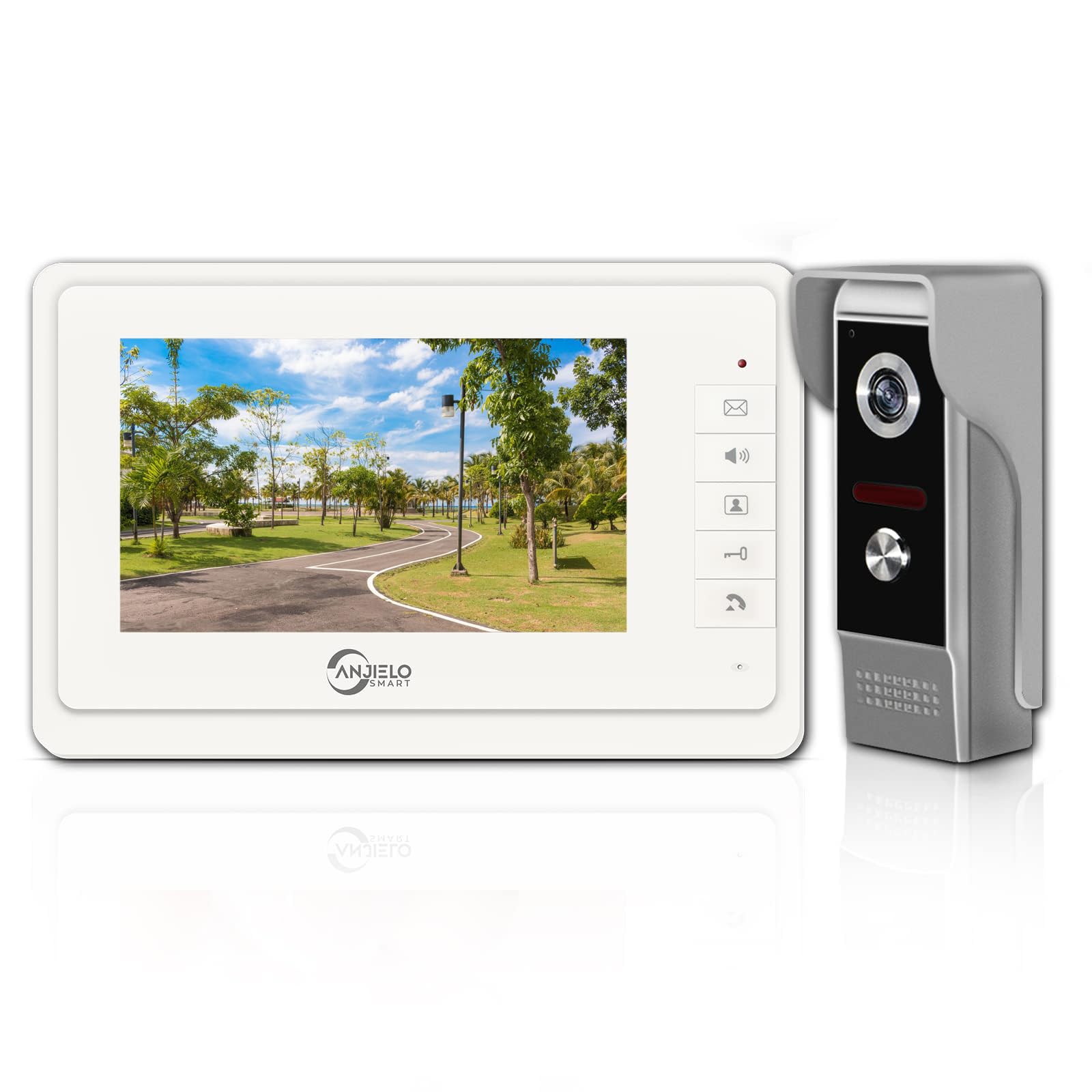 Amazon.co.jp: ドアホン テレビドアホン 7型カラー液晶 CMOS HDカメラ